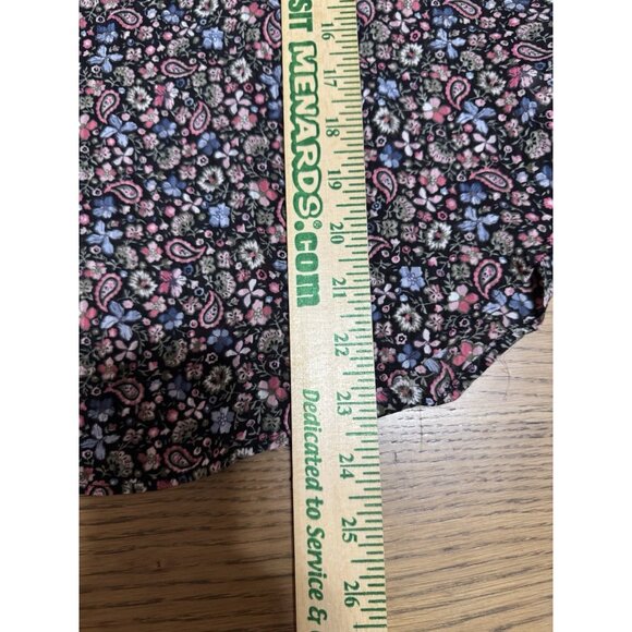 LOFT Women Sleeveless Blouse Size Small Paisley Ruffles Lightweight Beach Summer - Picture 4 of 8